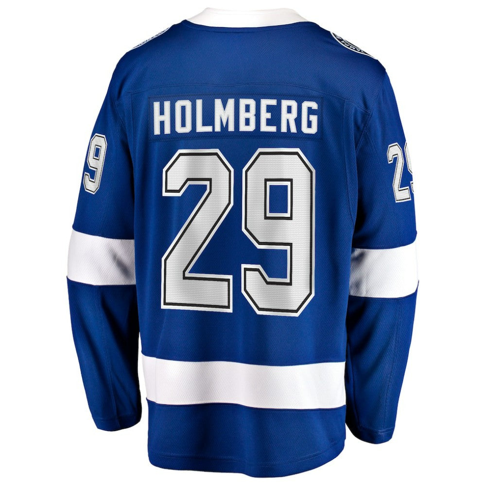 NHL Blue Pontus Holmberg Tampa Bay Lightning Fanatics Home Breakaway Jersey