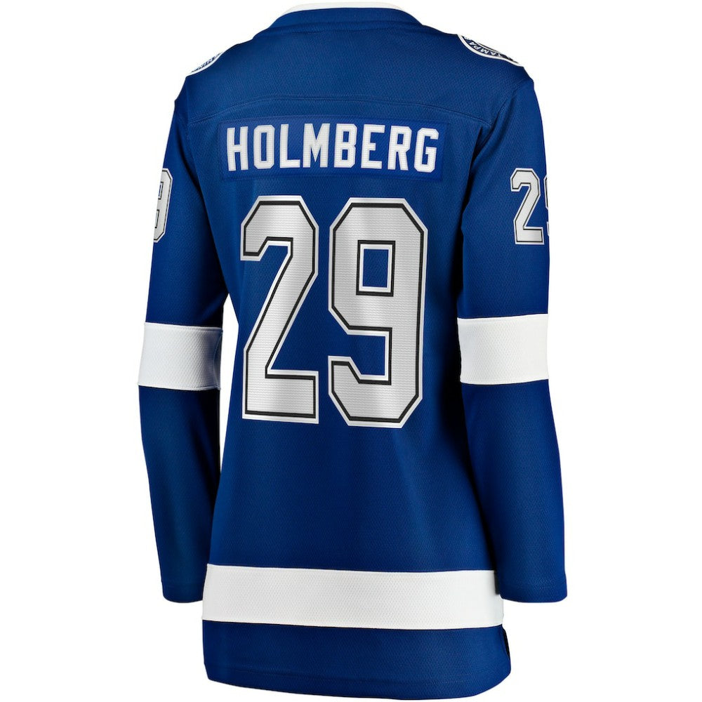 NHL Blue Pontus Holmberg Tampa Bay Lightning Fanatics Women's Home Breakaway Jersey