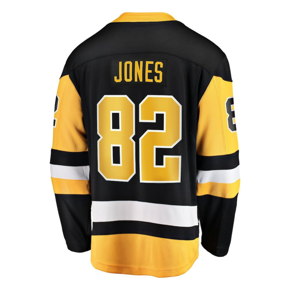 NHL Black Caleb Jones Pittsburgh Penguins Fanatics Home Breakaway Jersey