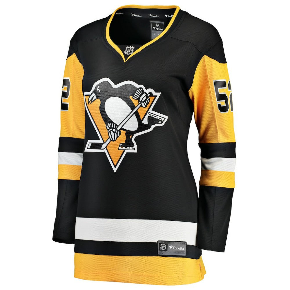 NHL Black Philip Kemp Pittsburgh Penguins Fanatics Women's Home Breakaway Jersey
