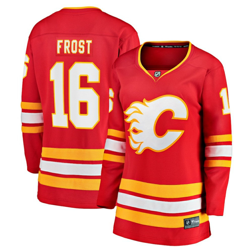 NHL Red Morgan Frost Calgary Flames Fanatics Women's Home Breakaway Jersey