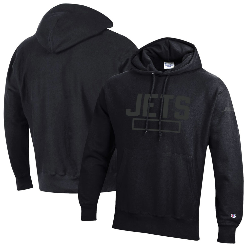 Tonal Reverse Weave Fleece Hoodie - New York Jets