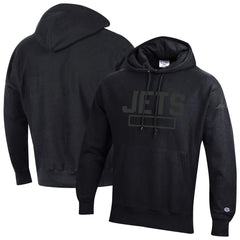 Tonal Reverse Weave Fleece Hoodie - New York Jets
