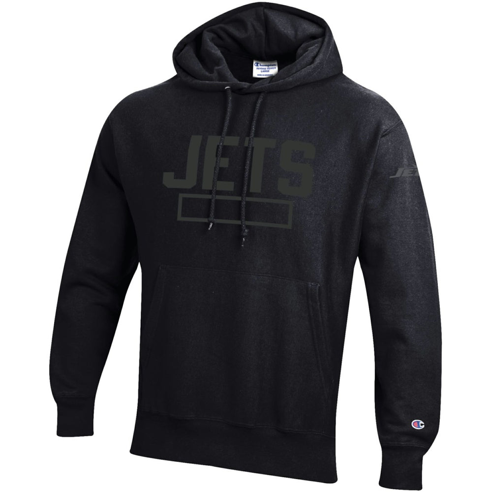 Tonal Reverse Weave Fleece Hoodie - New York Jets