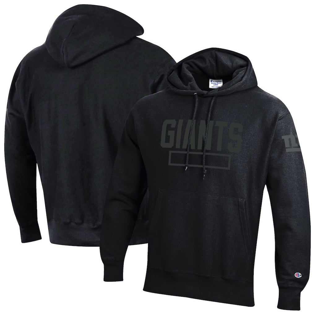 Tonal Reverse Weave Fleece Hoodie - New York Giants