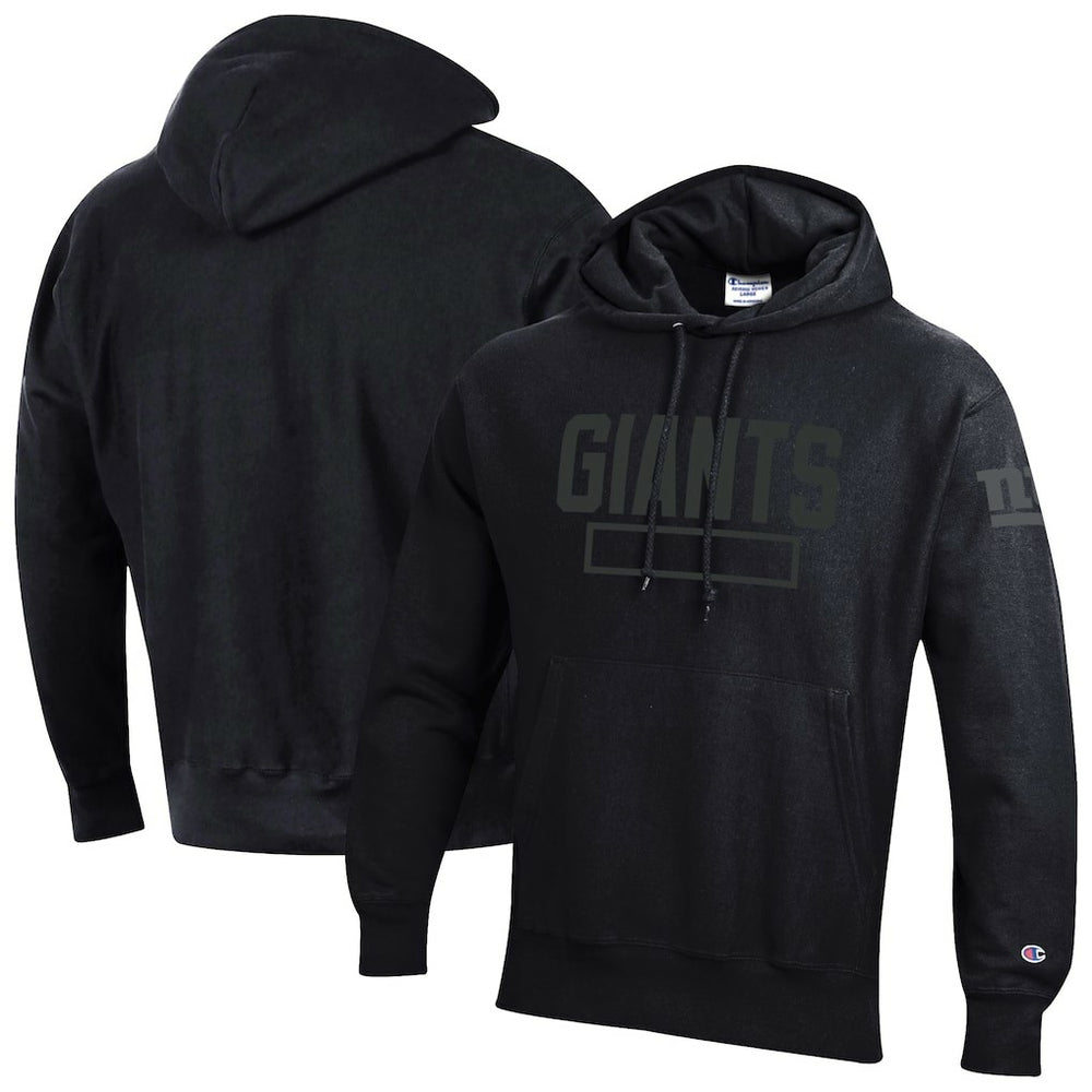 Tonal Reverse Weave Fleece Hoodie - New York Giants