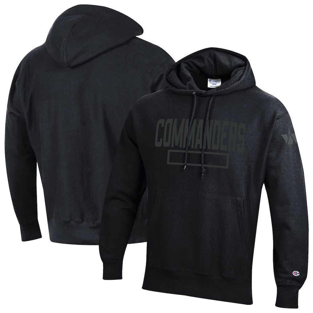 Tonal Reverse Weave Fleece Hoodie - Washington Commanders