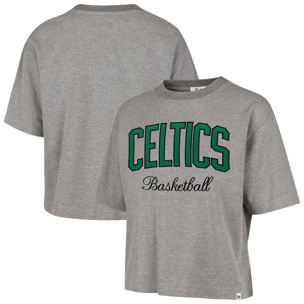NBA Boston Celtics '47 Women's Pivot Drop Needle Cropped T-Shirt