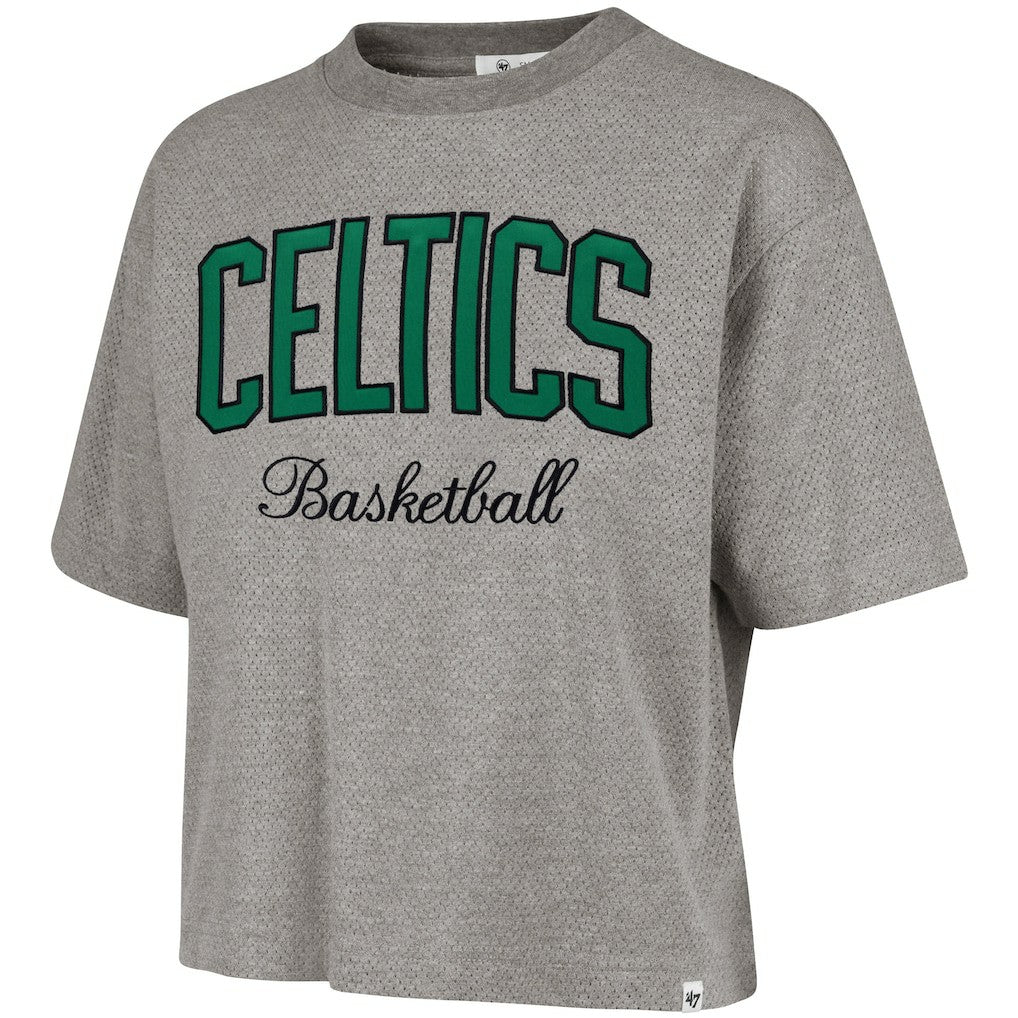 NBA Boston Celtics '47 Women's Pivot Drop Needle Cropped T-Shirt