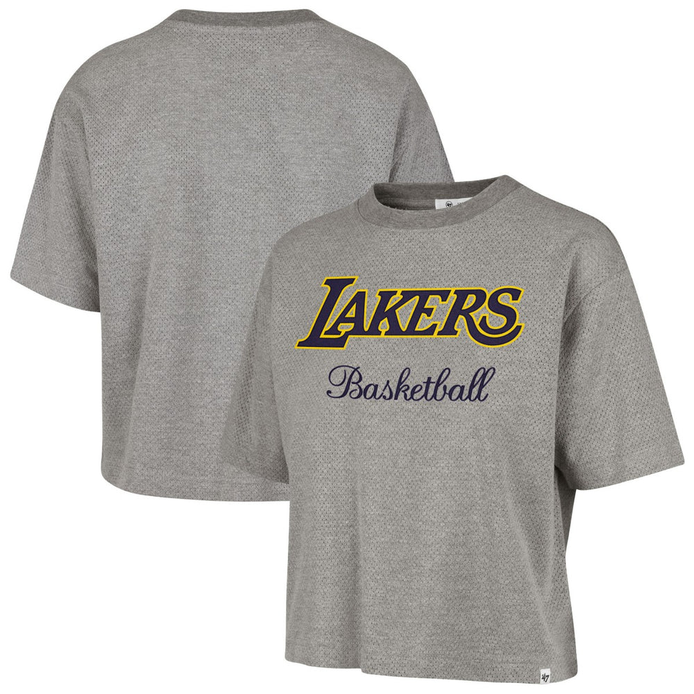 NBA Los Angeles Lakers '47 Women's Pivot Drop Needle Cropped T-Shirt
