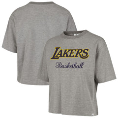 NBA Los Angeles Lakers '47 Women's Pivot Drop Needle Cropped T-Shirt