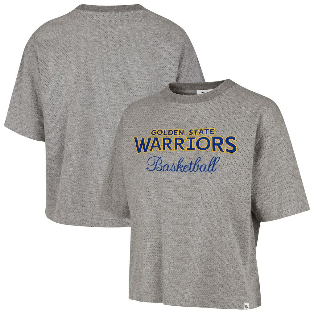 NBA Golden State Warriors '47 Women's Pivot Drop Needle Cropped T-Shirt sale