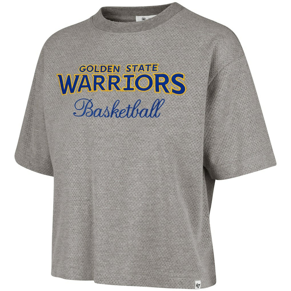 NBA Golden State Warriors '47 Women's Pivot Drop Needle Cropped T-Shirt sale
