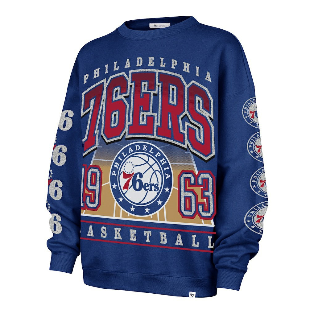 NBA Philadelphia 76ers '47 Women's Go Big Oversized Sweatshirt