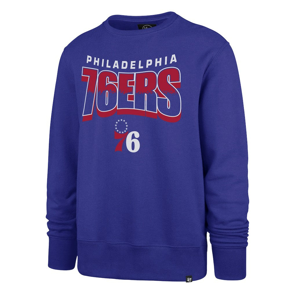 NBA Philadelphia 76ers '47 Unisex Brush By Headline Crewneck Sweatshirt