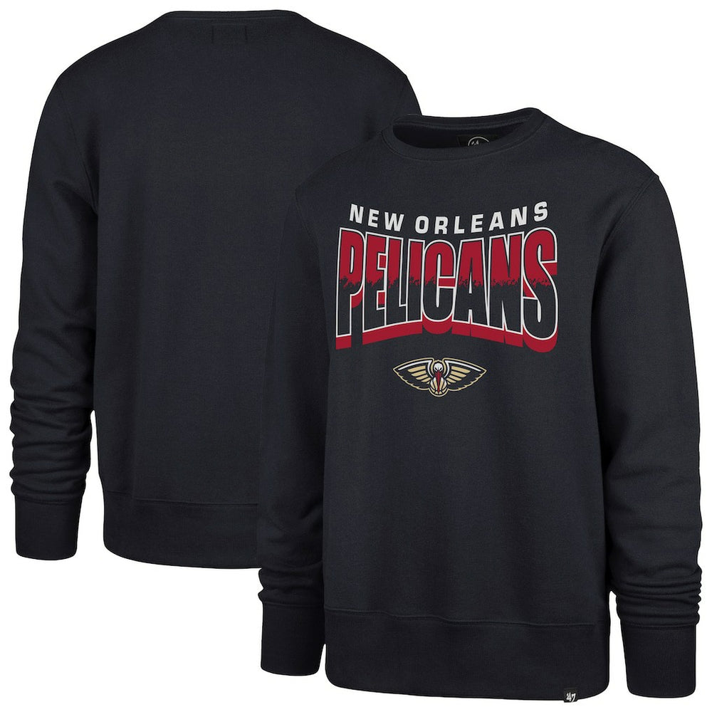 NBA New Orleans Pelicans '47 Unisex Brush By Headline Crewneck Sweatshirt