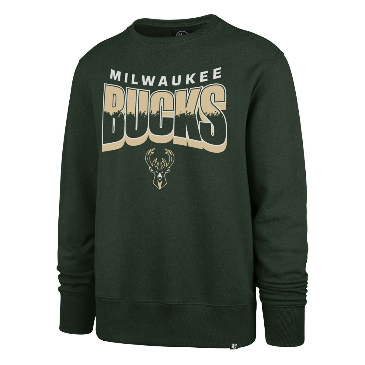 NBA Milwaukee Bucks '47 Unisex Brush By Headline Crewneck Sweatshirt