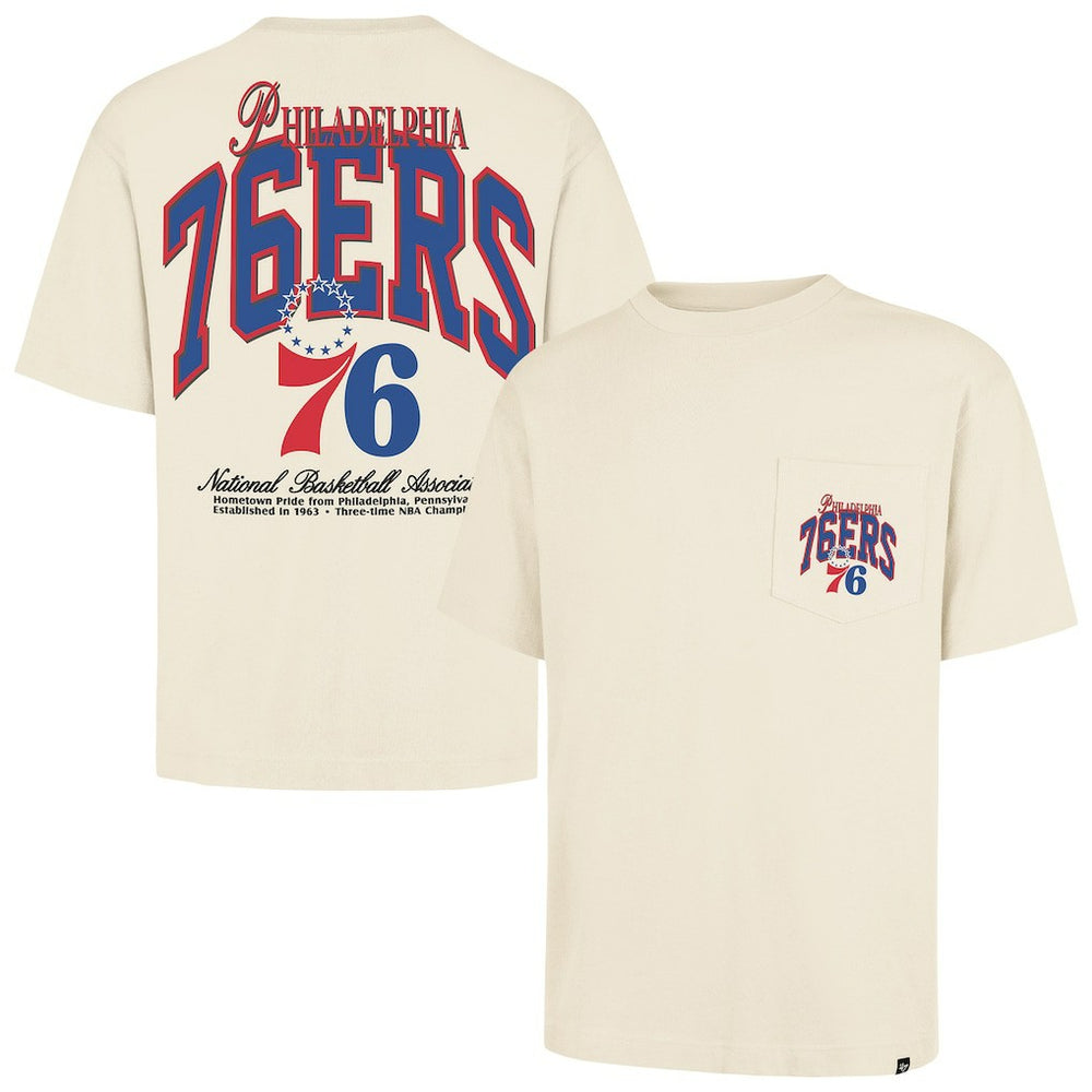 NBA Philadelphia 76ers '47 Unisex Crossover Collection Foundation Pocket T-Shirt
