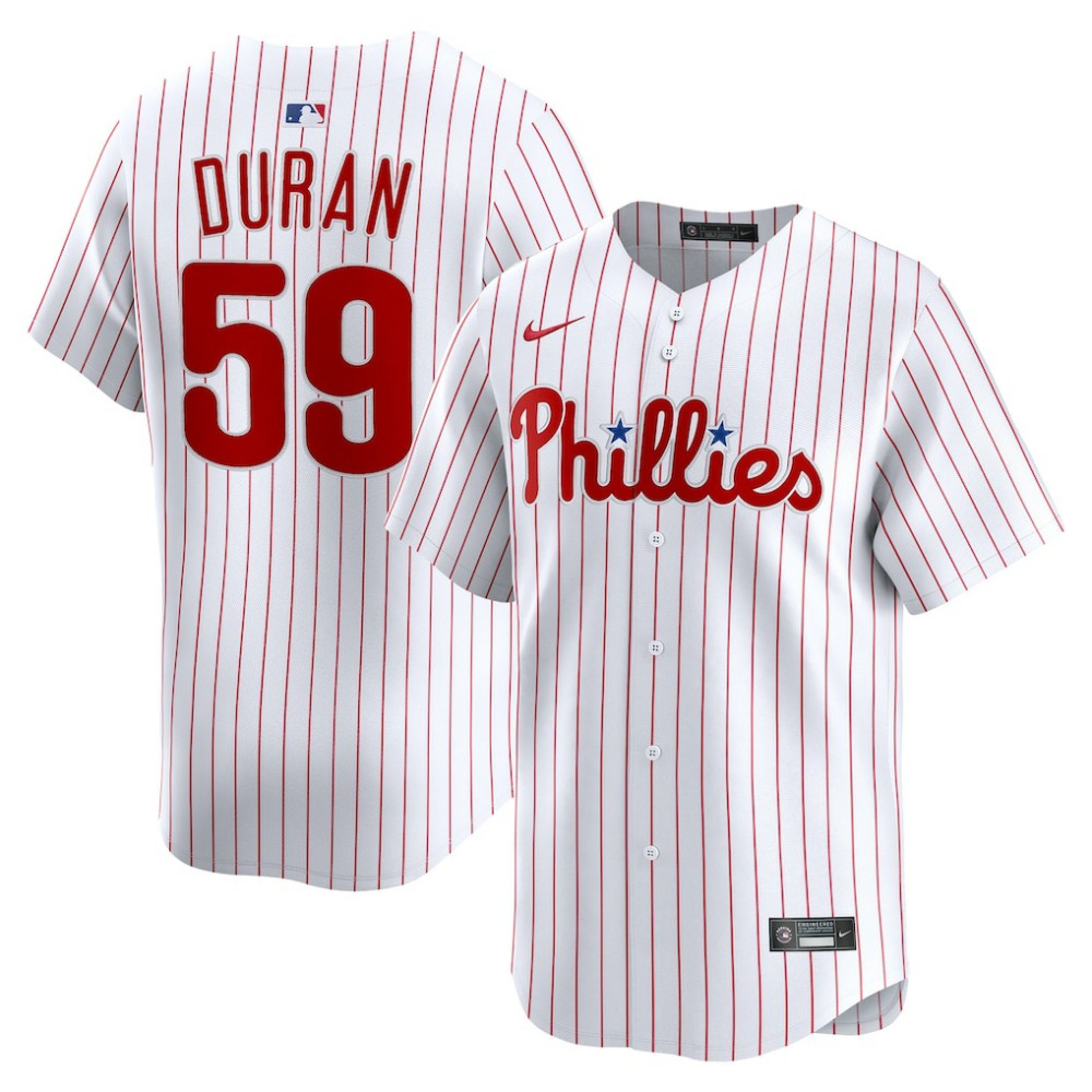 MLB Jhoan Duran Philadelphia Phillies Nike Home Limited Player Jersey
