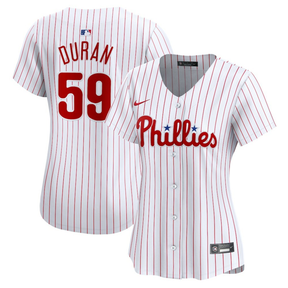 MLB Jhoan Duran Philadelphia Phillies Nike Women's Home Limited Player Jersey