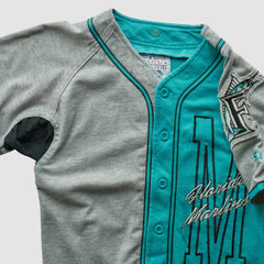 MLB Miami Marlins Starter 90s Full Button Top