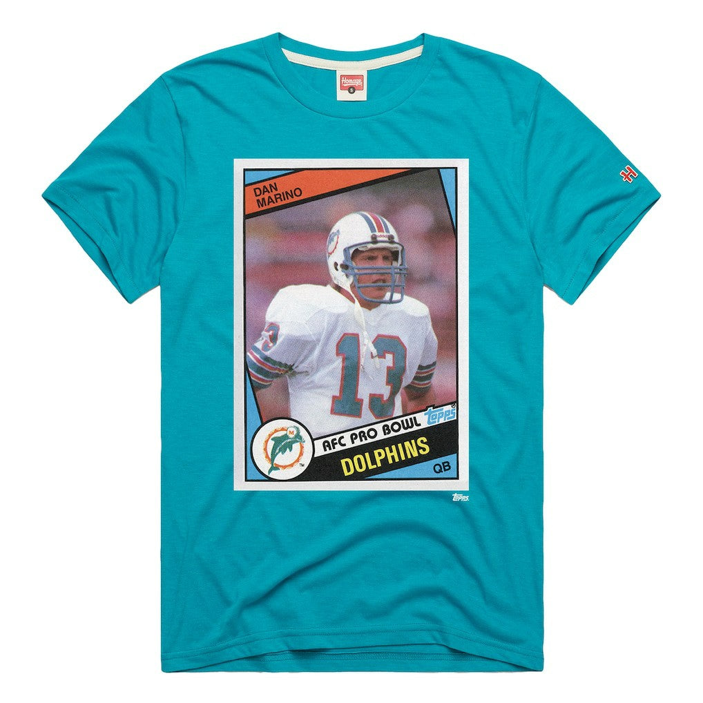 Dan Marino  Homage Unisex NFL Topps Trading Card Tri-Blend T-Shirt - Miami Dolphins
