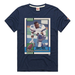 Emmitt Smith  Homage Unisex NFL Topps Trading Card Tri-Blend T-Shirt - Dallas Cowboys