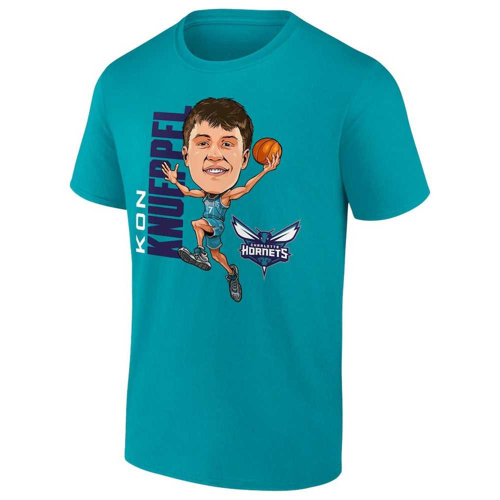 NBA Kon Knueppel Charlotte Hornets Caricature T-Shirt