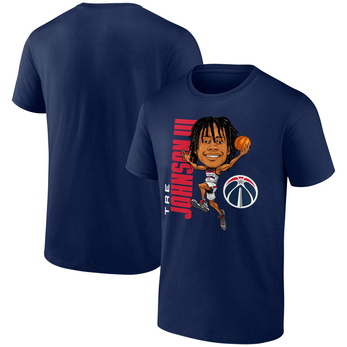 NBA Tre Johnson III Washington Wizards Caricature T-Shirt