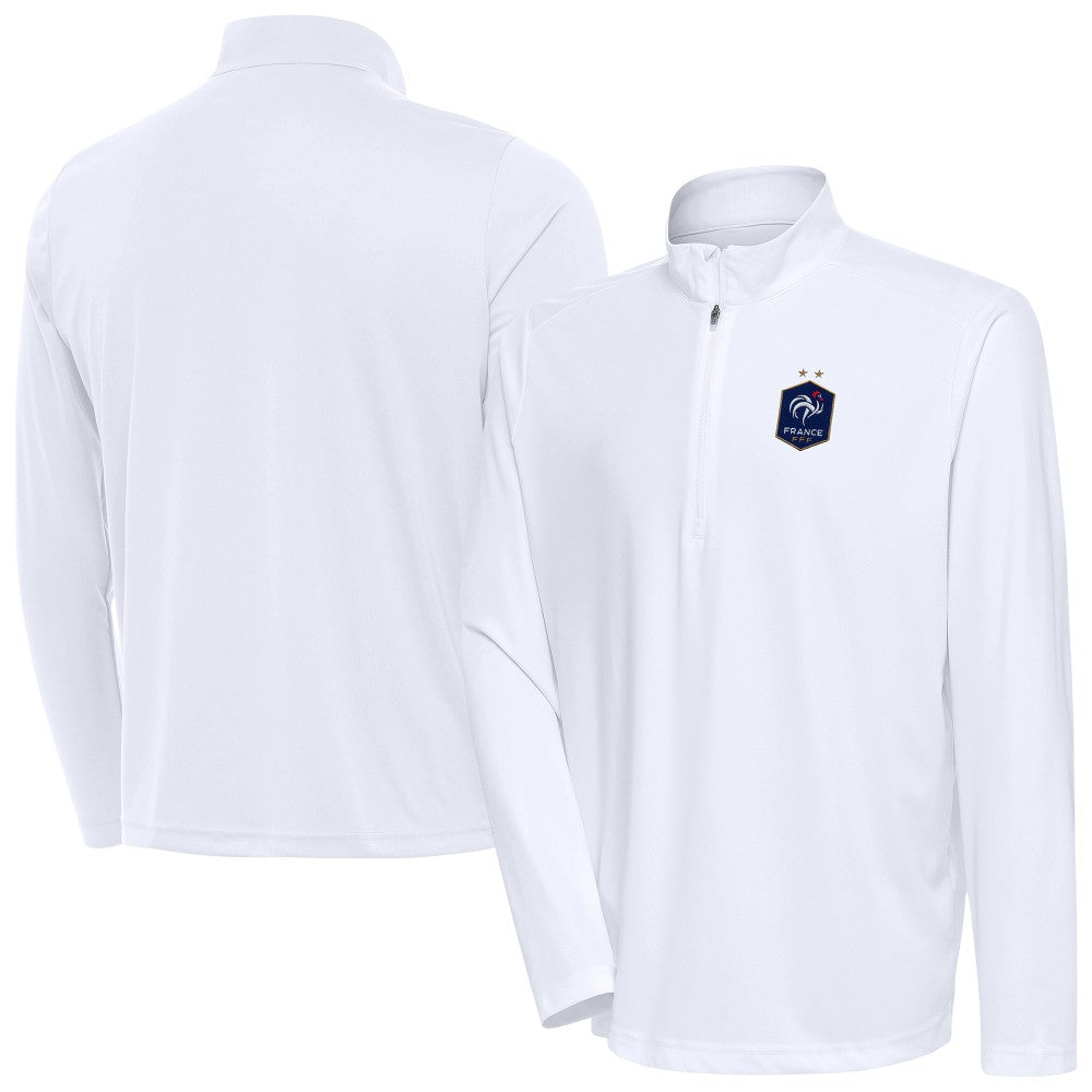 France National Team Antigua Statement Quarter-Zip Pullover -  White