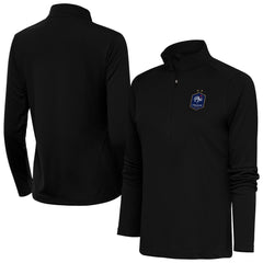 France National Team Antigua Women's Statement Half-Zip Pullover -  Black