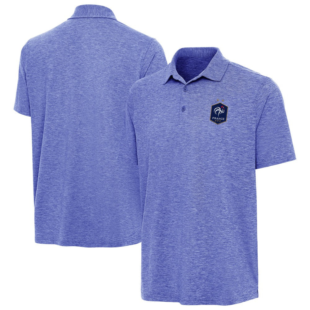 France National Team Antigua Triple Shot Polo -  Heather Royal