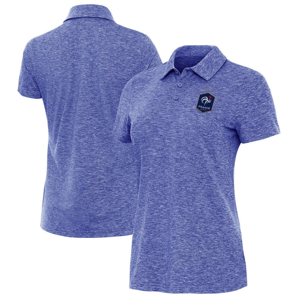 France National Team Antigua Women's Triple Shot Polo -  Heather Royal