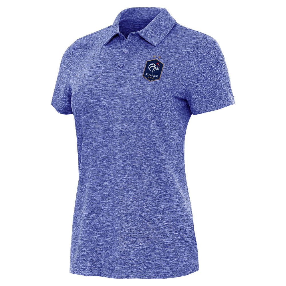 France National Team Antigua Women's Triple Shot Polo -  Heather Royal