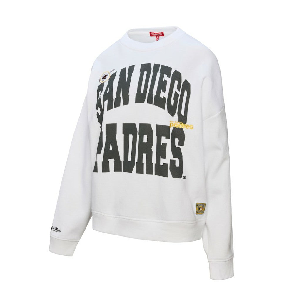 MLB San Diego Padres Mitchell & Ness Women's Oversized Cooperstown Sweatshirt