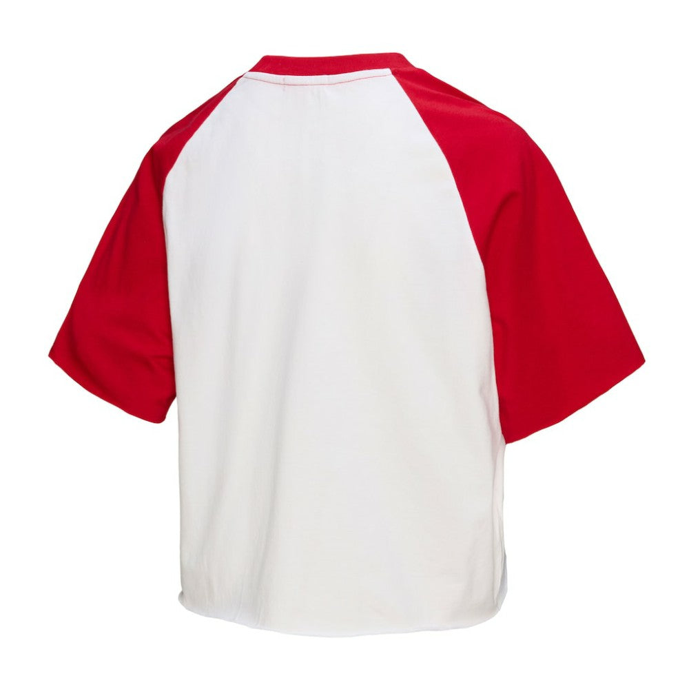 MLB Philadelphia Phillies Mitchell & Ness Women's Cropped Raglan Boxy T-Shirt