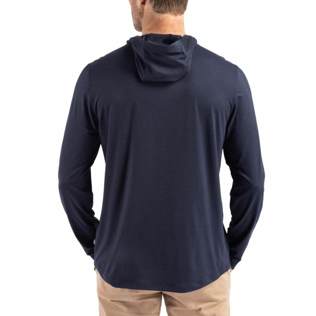 Cutter & Buck Coastline Epic Comfort Eco Recycled Long Sleeve Hoodie T-Shirt - Seattle Seahawks