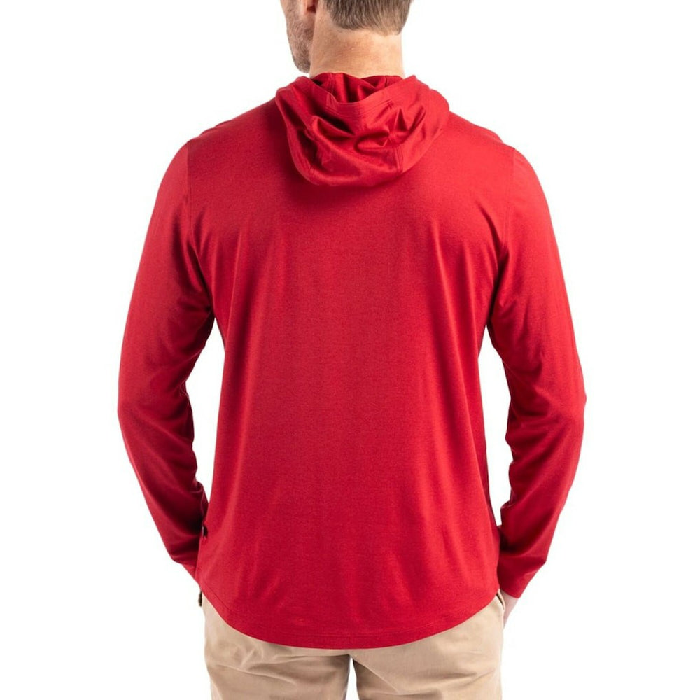 Cutter & Buck Americana Coastline Epic Comfort Eco Recycled Long Sleeve Hoodie T-Shirt - Arizona Cardinals
