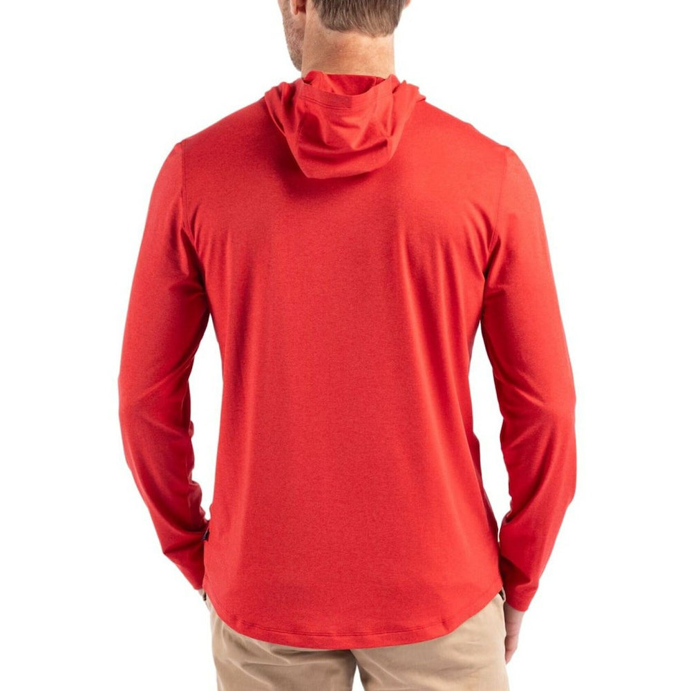 Cutter & Buck Americana Coastline Epic Comfort Eco Recycled Long Sleeve Hoodie T-Shirt - Buffalo Bills
