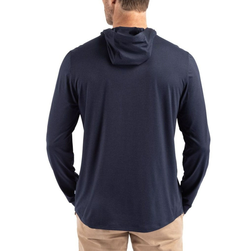 Cutter & Buck Americana Coastline Epic Comfort Eco Recycled Long Sleeve Hoodie T-Shirt - Baltimore Ravens