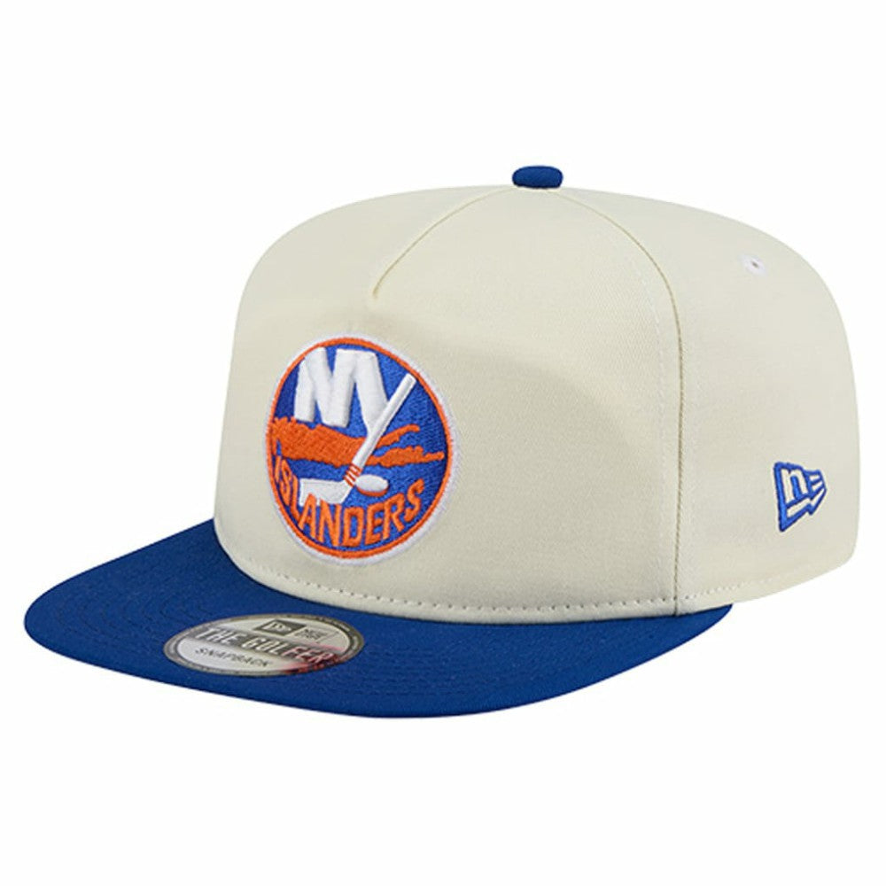 NHL Cream New York Islanders New Era Golfer Adjustable Hat