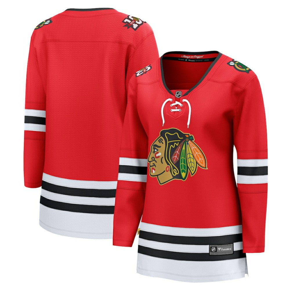 NHL Red Chicago Blackhawks Fanatics Women's Centennial Breakaway Jersey