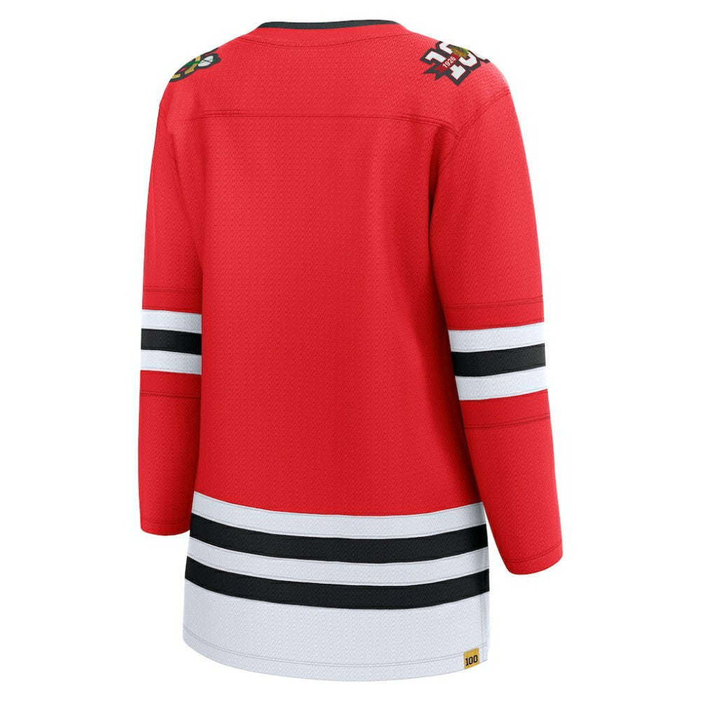 NHL Red Chicago Blackhawks Fanatics Women's Centennial Breakaway Jersey