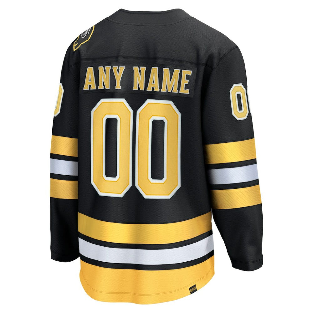 NHL Black Boston Bruins Fanatics Home Breakaway Custom Jersey