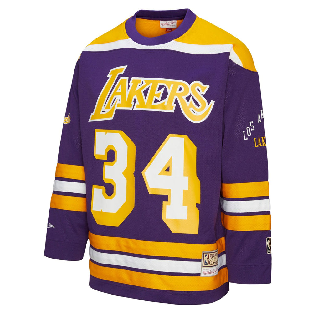 NBA Shaquille O'Neal Los Angeles Lakers Unisex Maxxed Out Fashion Hockey Jersey