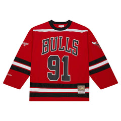 NBA Dennis Rodman Chicago Bulls Unisex Maxxed Out Fashion Hockey Jersey sale