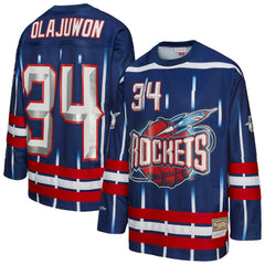 NBA Hakeem Olajuwon Houston Rockets Unisex Maxxed Out Fashion Hockey Jersey