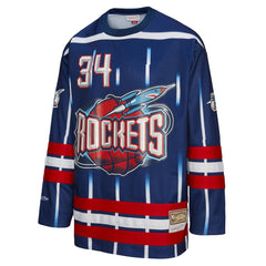 NBA Hakeem Olajuwon Houston Rockets Unisex Maxxed Out Fashion Hockey Jersey
