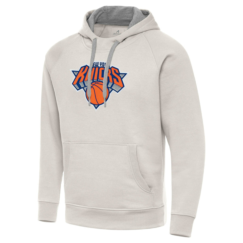 NBA New York Knicks Antigua Big Logo Victory Pullover Hoodie