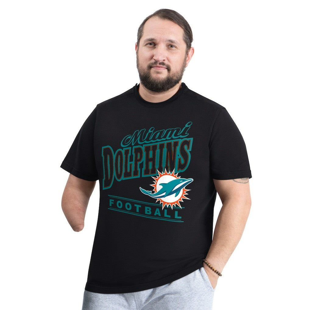 G-III Sports by Carl Banks Adaptive Headliner Graphic T-Shirt - Miami Dolphins